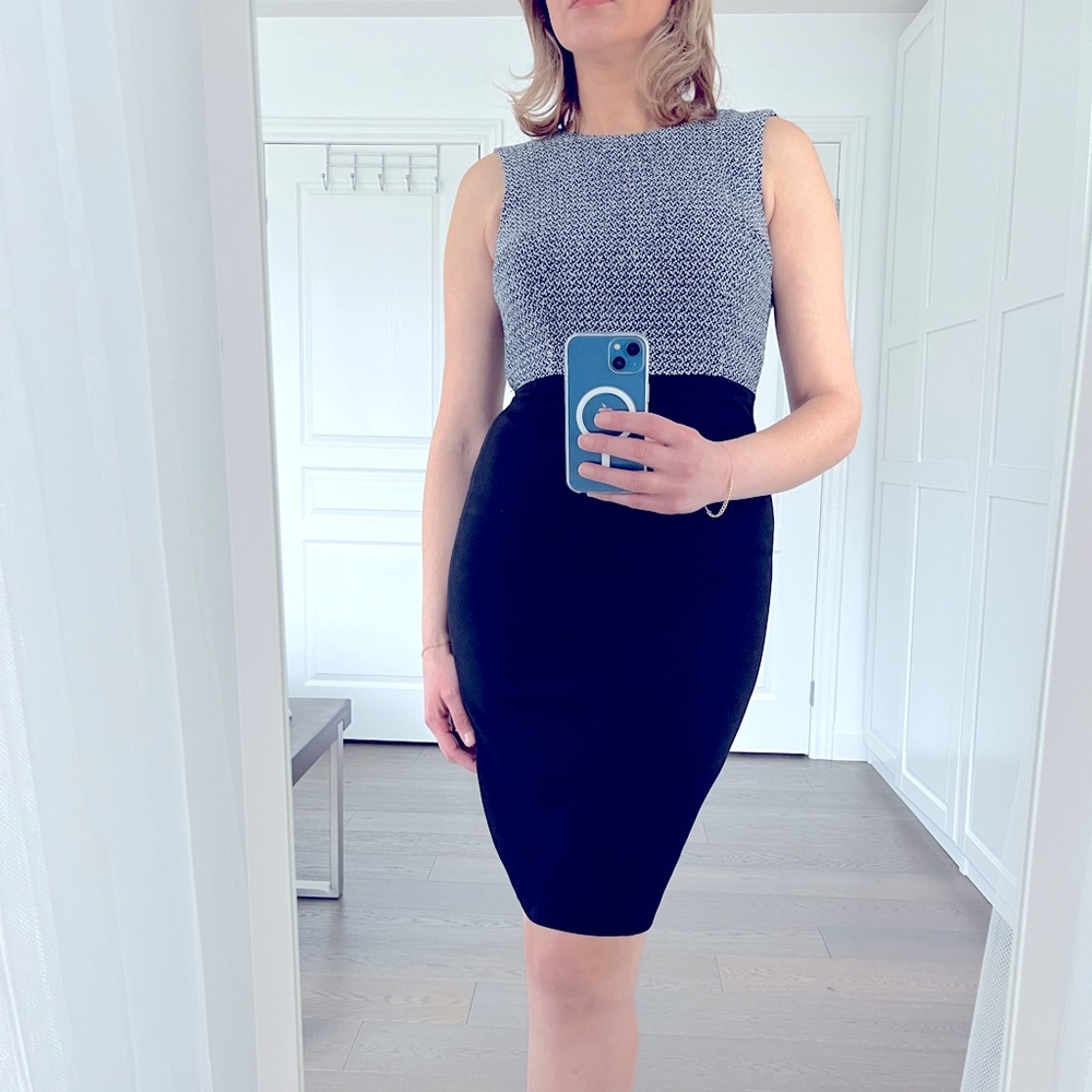 Cynthia Steffe Black Midi Dress